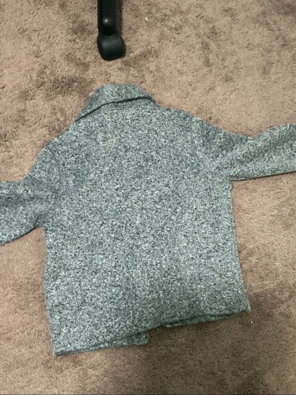 Old Navy Gray Shawl Collar Button Kids Jacket